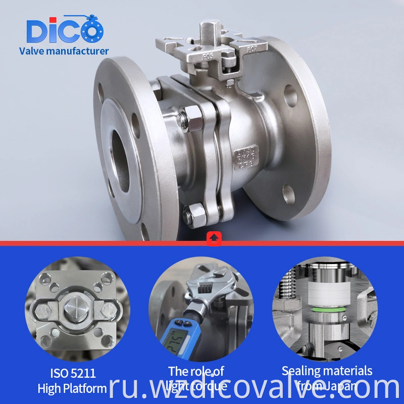 Dico Investment Casting Material Material Din Pn16 из нержавеющей стали с PAD 2PC PAD 2PC 2PC.